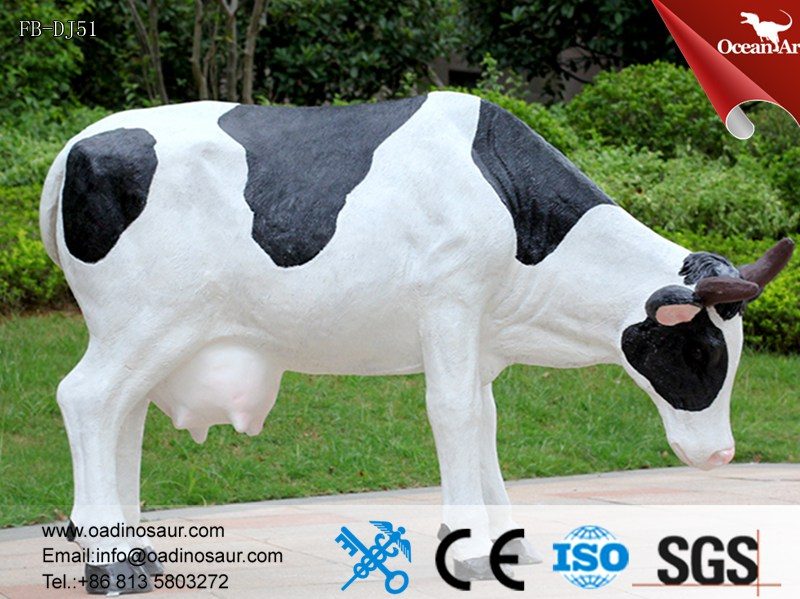Fiberglass Farm Animals Realistic Cow Ocean Art Dinosaur Manufacturer