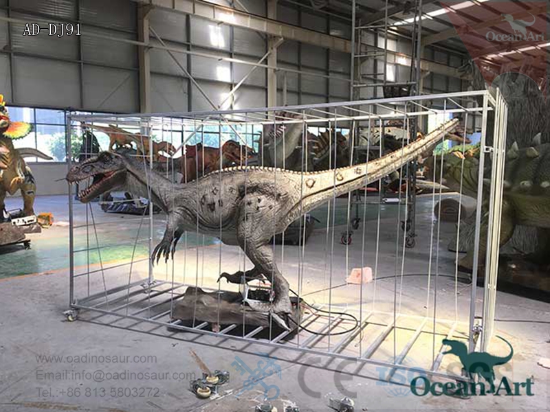 velociraptor in cage ablum - Ocean Art Dinosaur Manufacturer