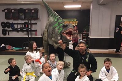 Dinosaur costume case