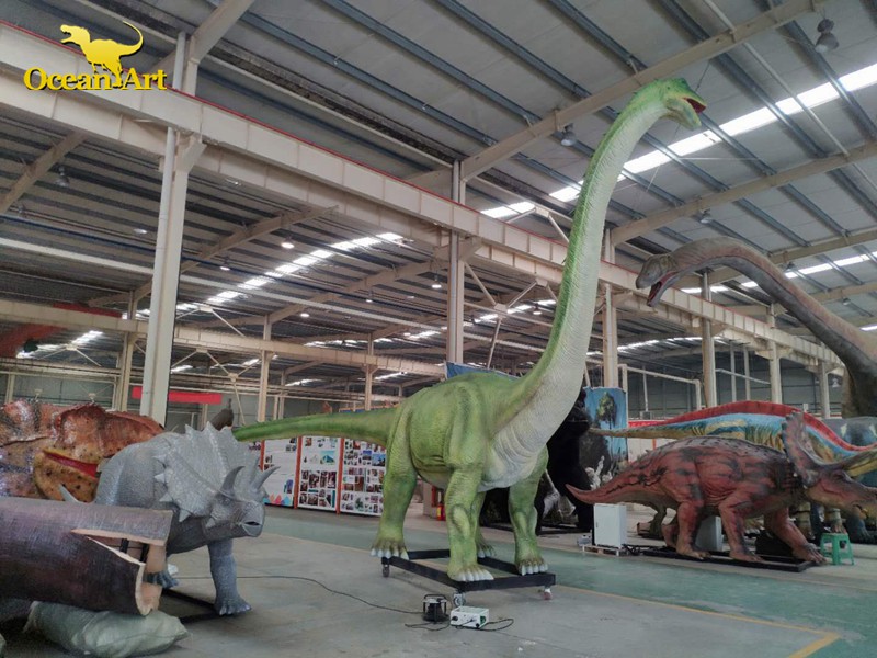 animatronic dinosaur testing